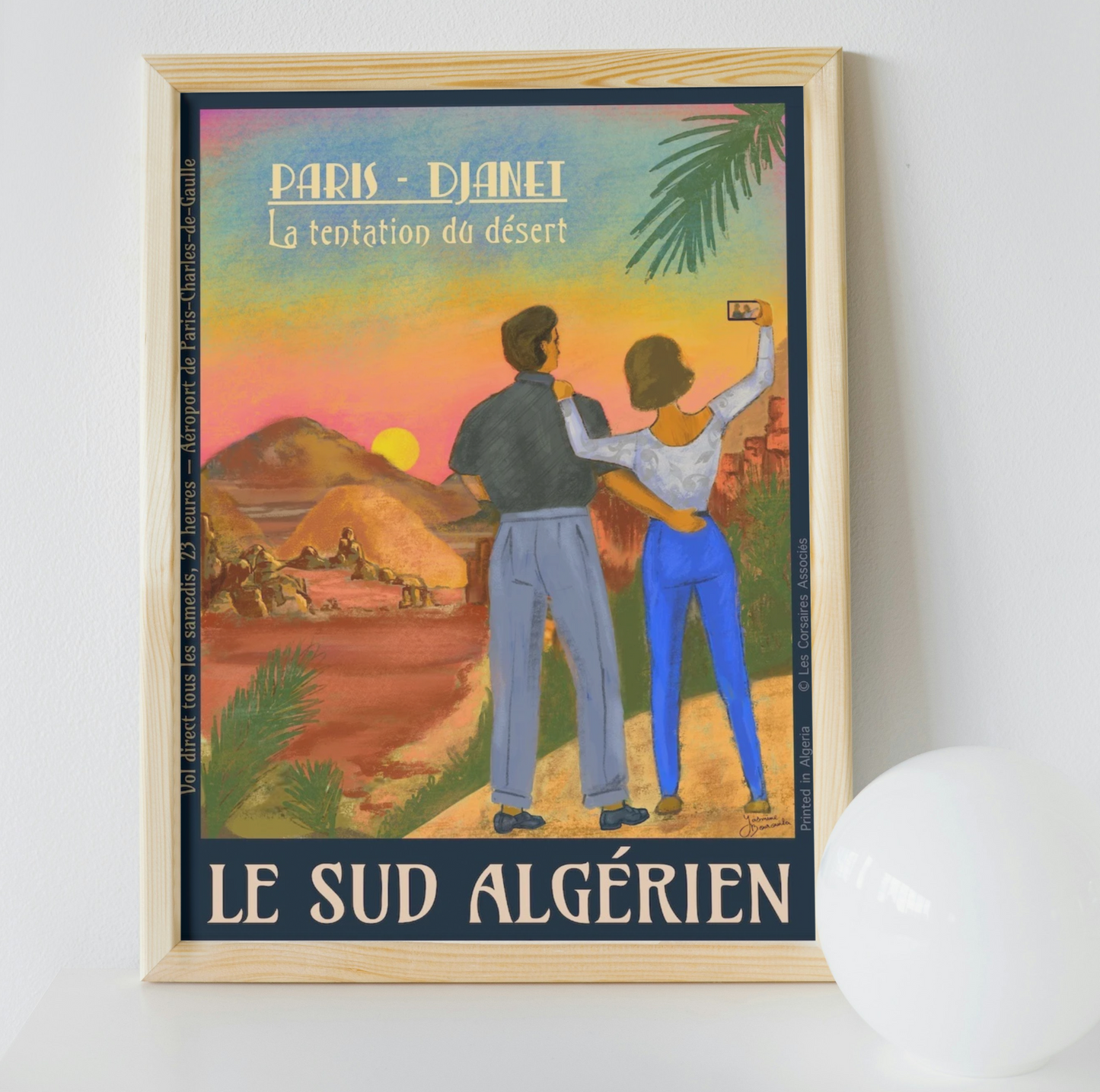 Poster Vintage Paris-Djanet