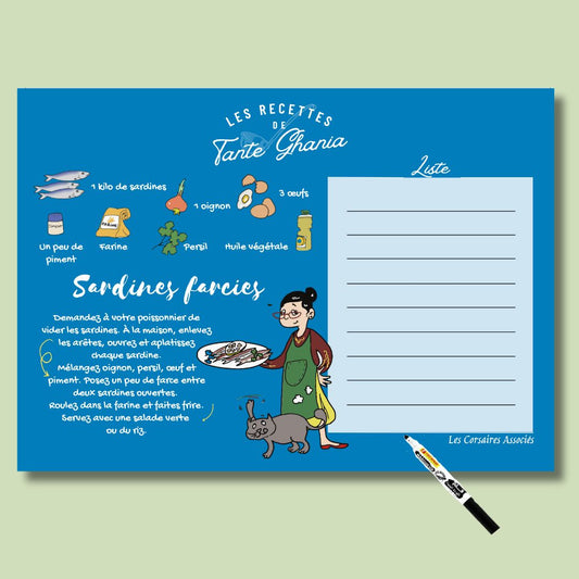 Magnet Shopping List Sardines - A5