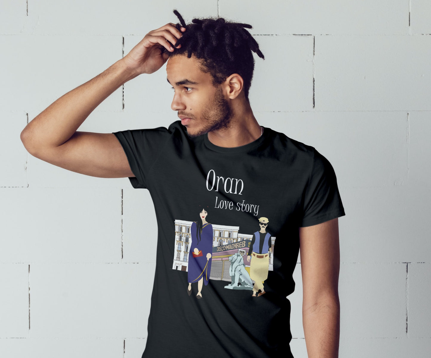 T-shirt Oran Love Story (Noir)