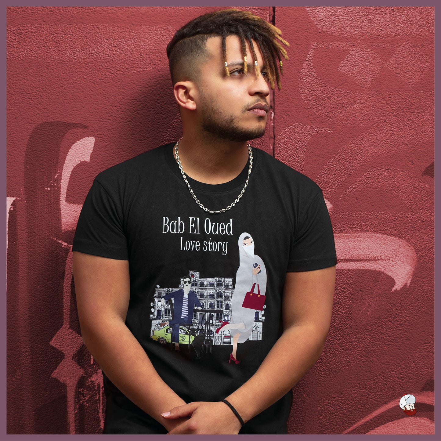 T-shirt Bab el Oued Love Story (Noir)