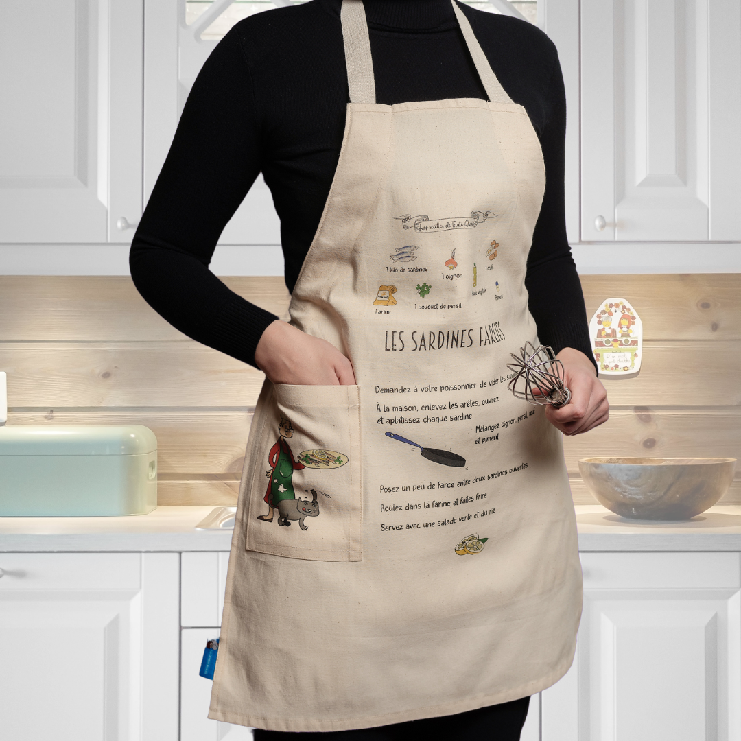 Tablier recettes sardines farcies