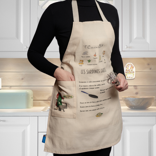 Tablier recettes sardines farcies